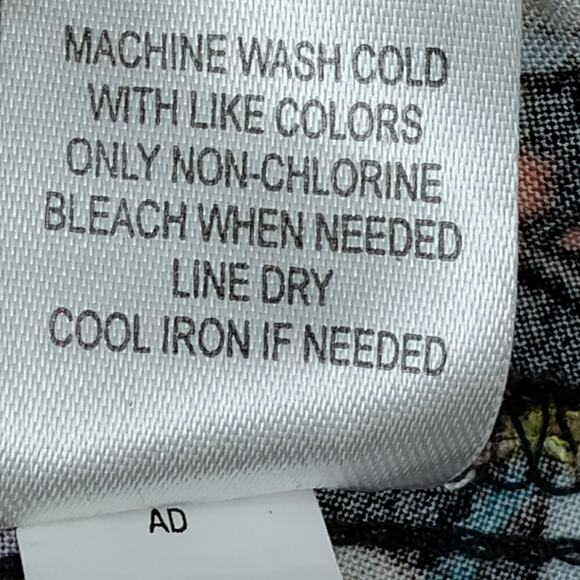 Vylette Floral Sun Dress Size Small V Neck Tie on Back and Side Zipper - Picture 12 of 12